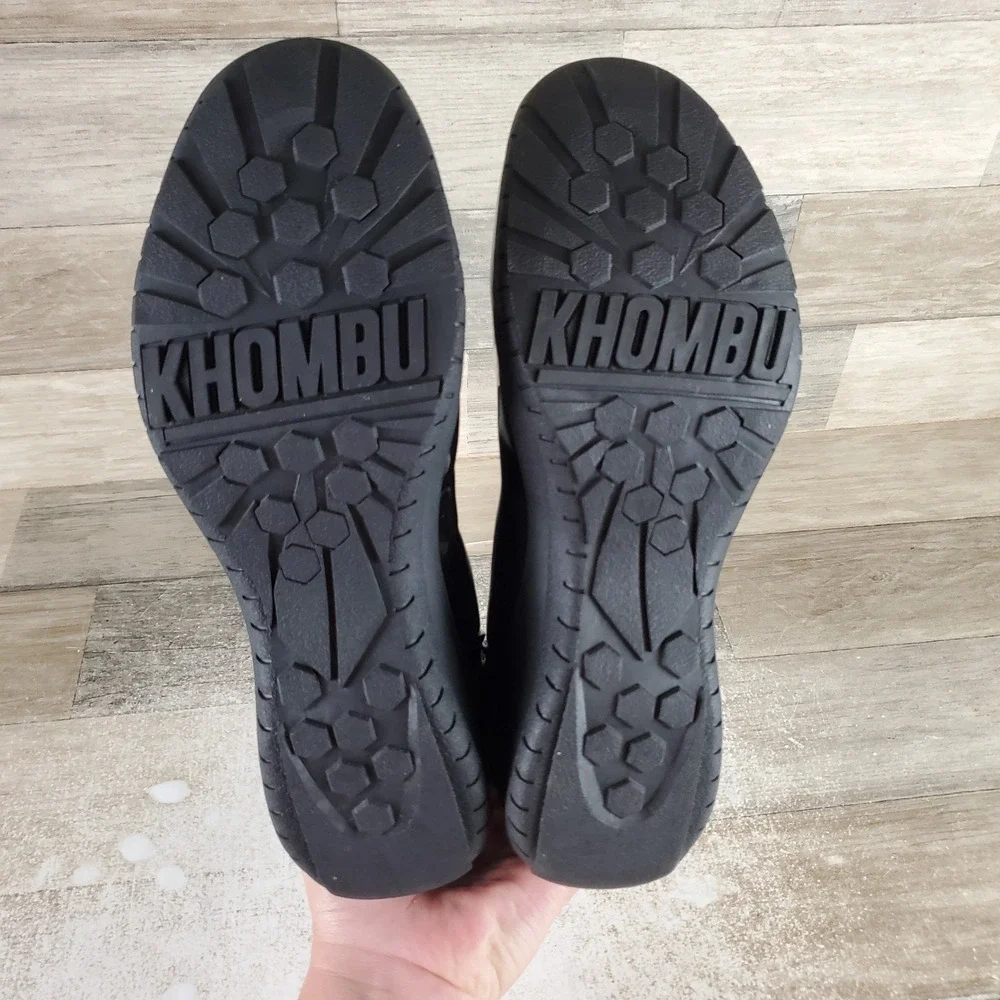 Khombu Megan Womens Winter Boots Sz 8 Wide Waterproof Front-Zip